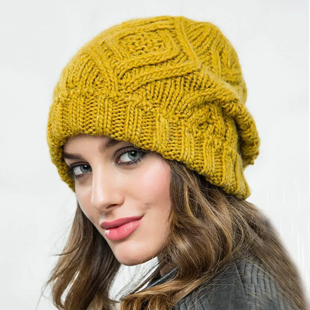 Bonnet femme épais et extensible