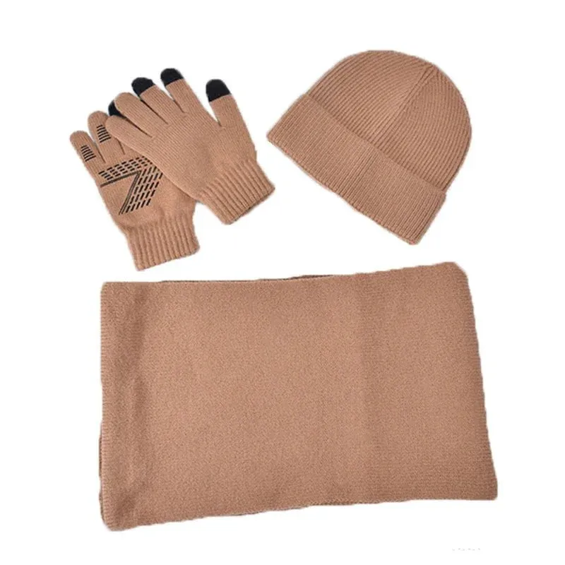 Ensemble bonnet écharpe et gants en acrylique – Image 4