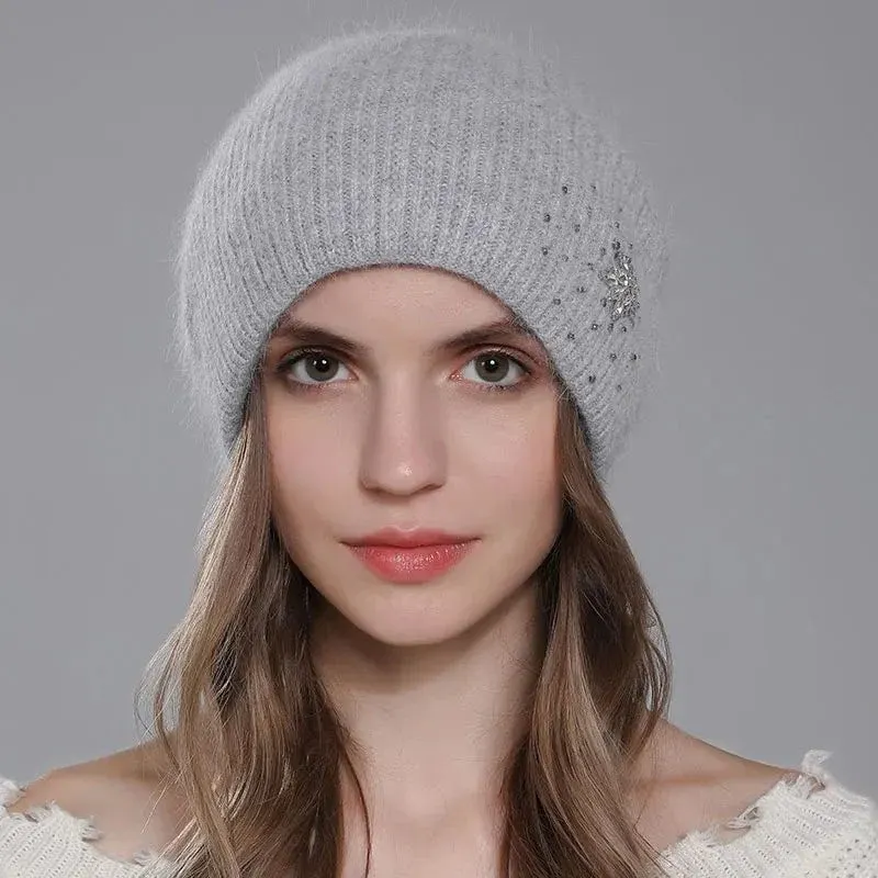 Bonnet double épaisseur en angora – Image 9