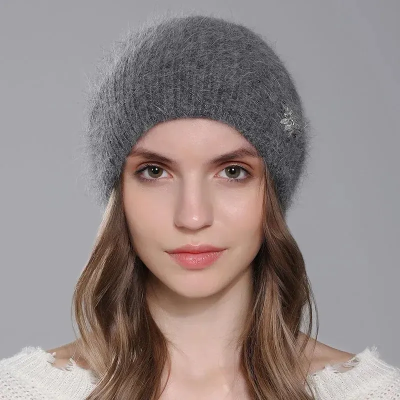 Bonnet double épaisseur en angora – Image 7