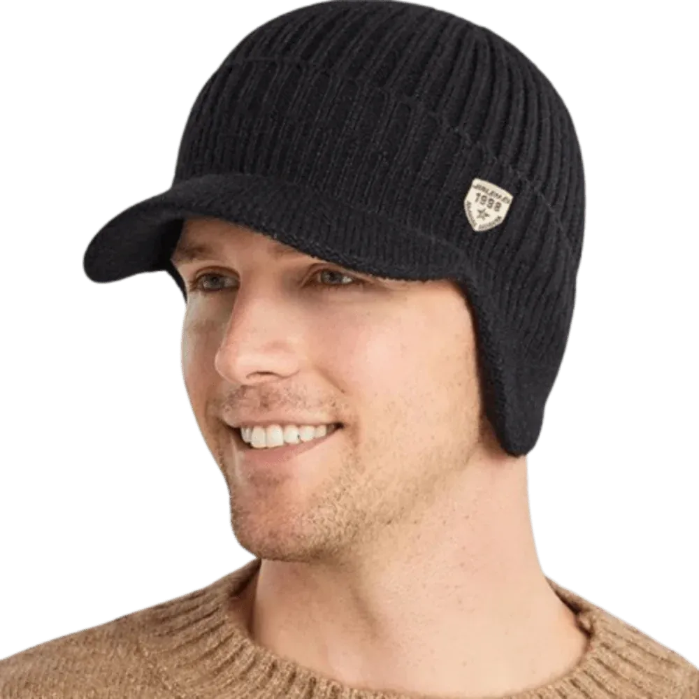 Bonnet casquette en laine pour homme