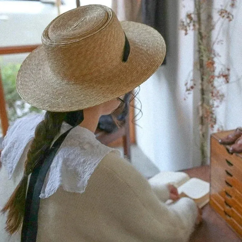 Canotier femme avec ruban sangle – Image 4