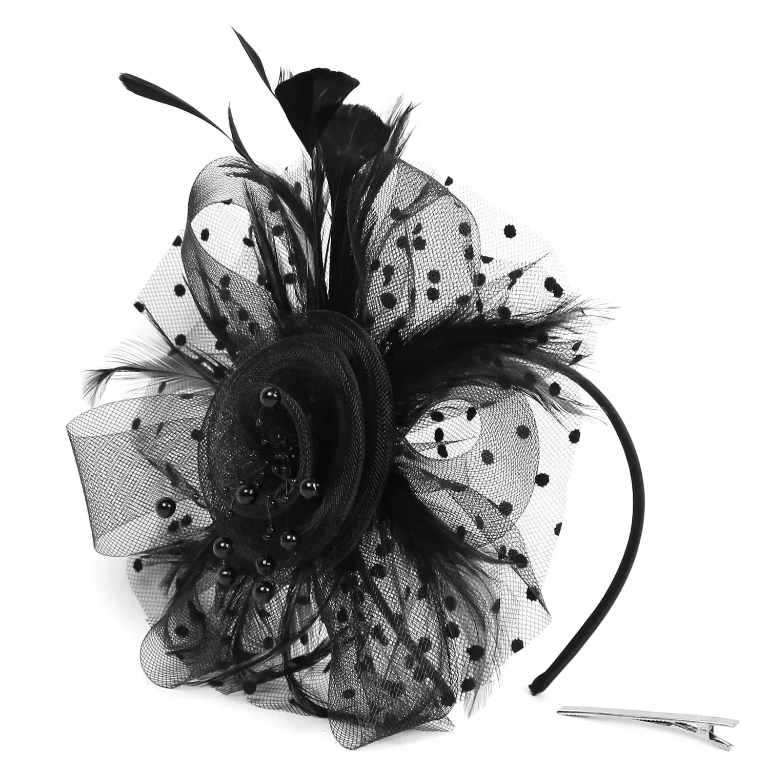 Chapeau Bibi dentelle et fleurs – Image 5