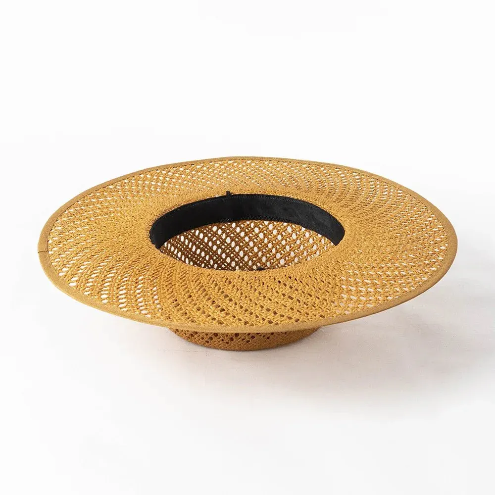 Chapeau de paille avec nœud ruban – Image 4