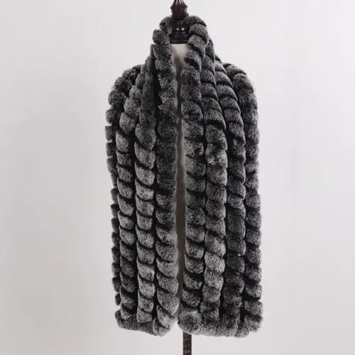 Écharpe Femmes Hiver Chaud Naturel De Fourrure – Image 5