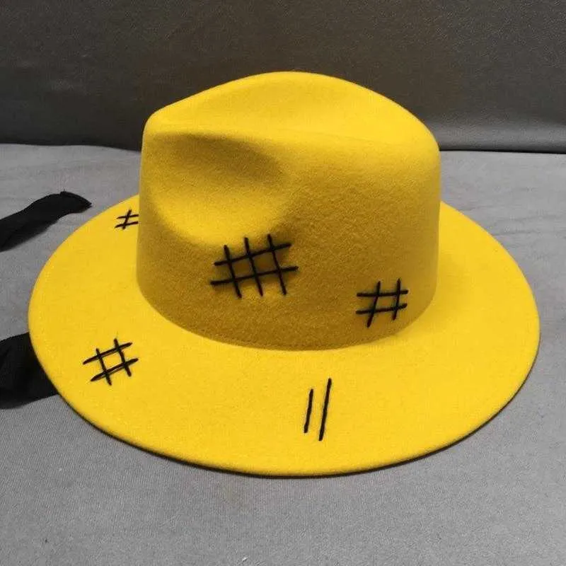 Chapeau en laine jaune – Image 6