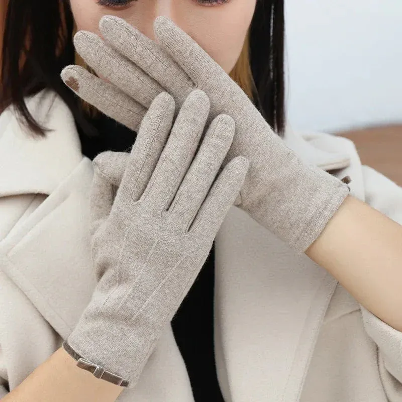 Gants en cachemire simples et élégants – Image 5