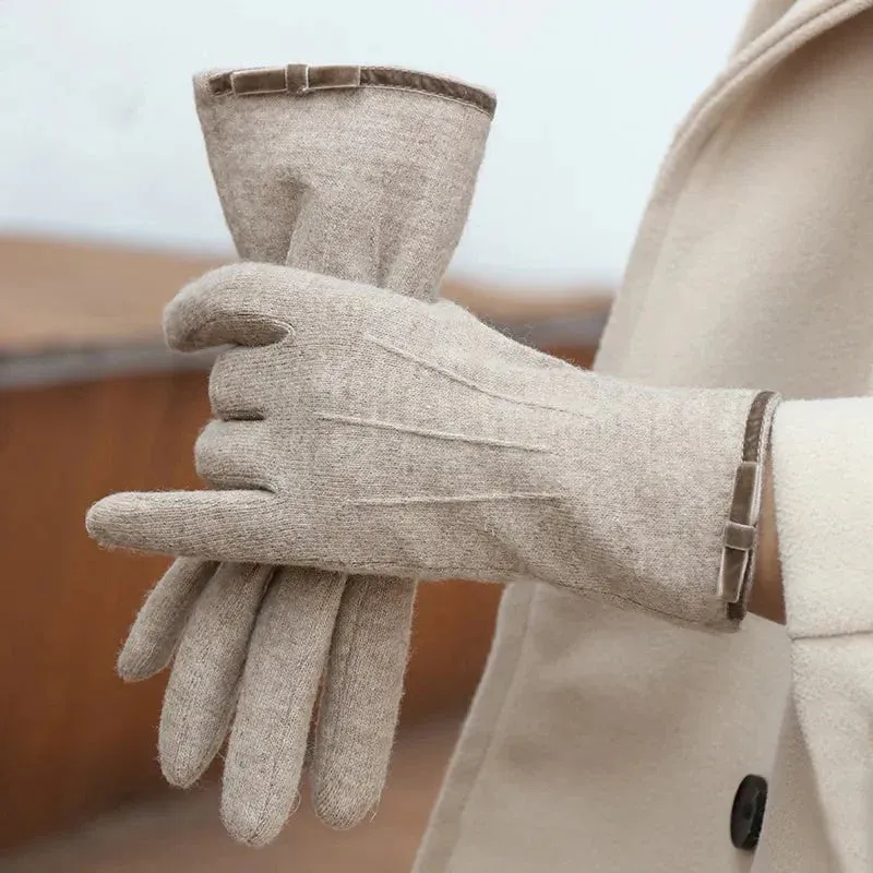 Gants en cachemire simples et élégants