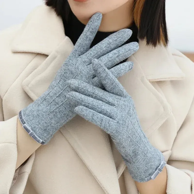 Gants en cachemire simples et élégants – Image 9