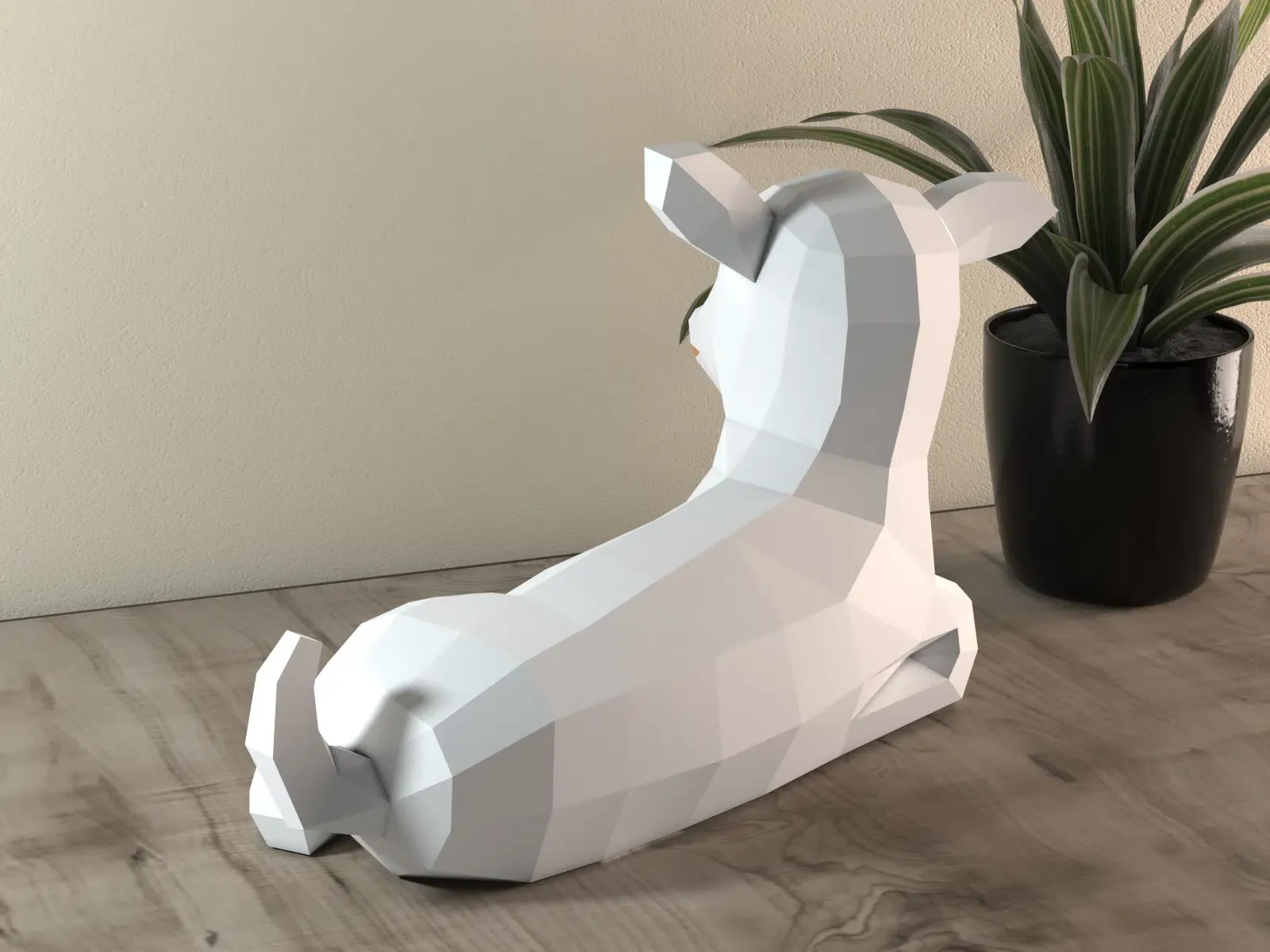 Agneau en papercraft 3D PDF à télécharger – Image 3