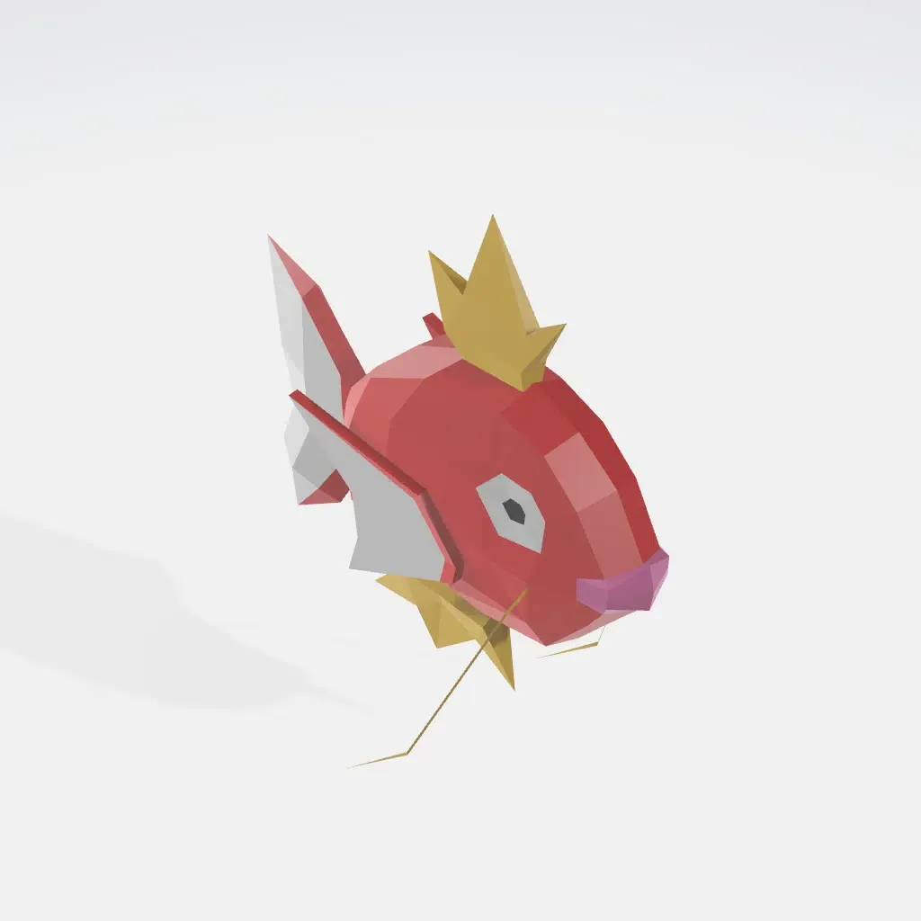 Magicarpe de Pokémon en papercraft 3D – Image 2