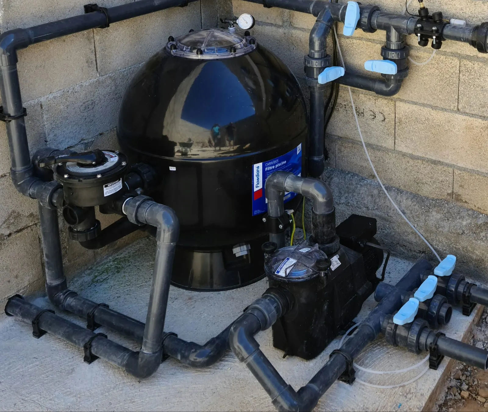 Pack de filtration complet 22 m³/h