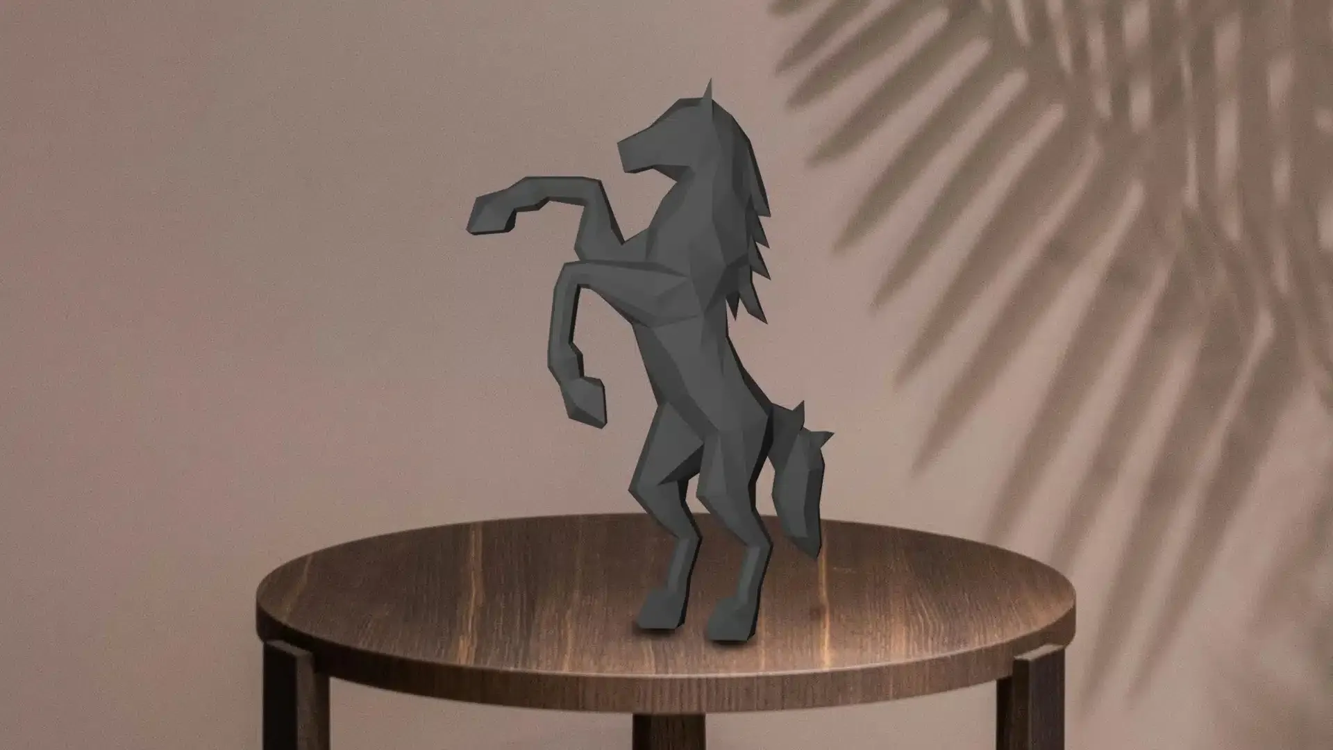 Cheval noir en papercraft 3D – Image 5