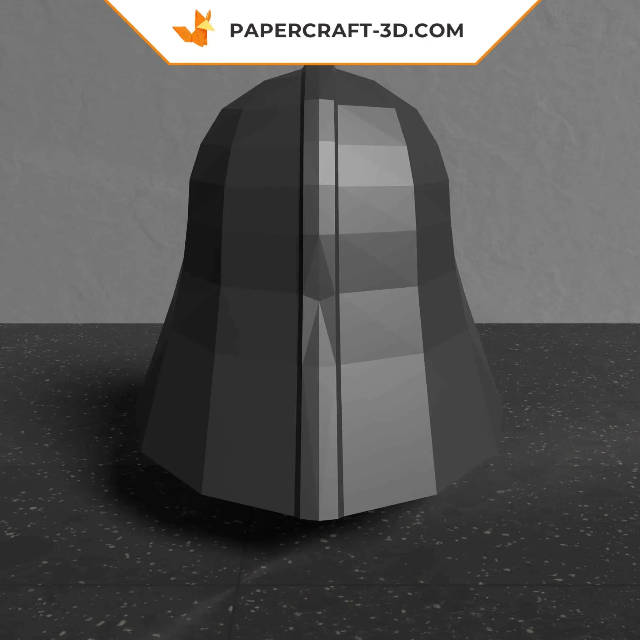 Papercraft casque de Dark Vador en origami 3D – Image 4