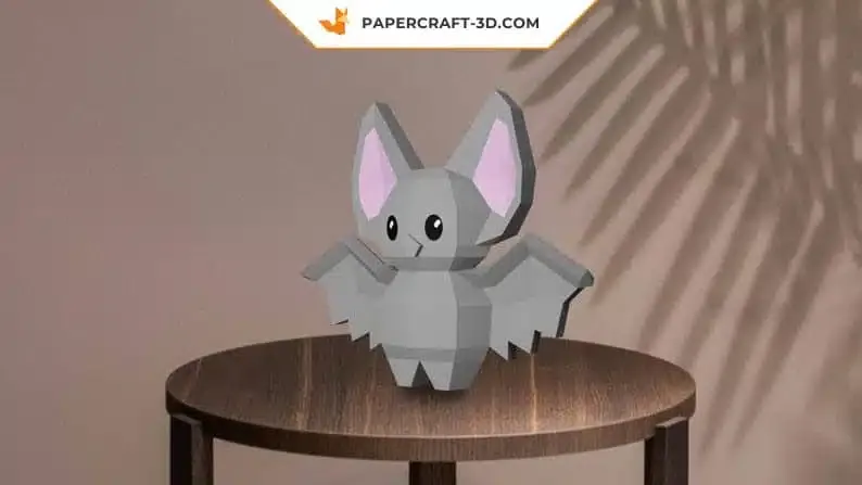 Papercraft Dracula et chauve-souris en origami 3D – Image 7