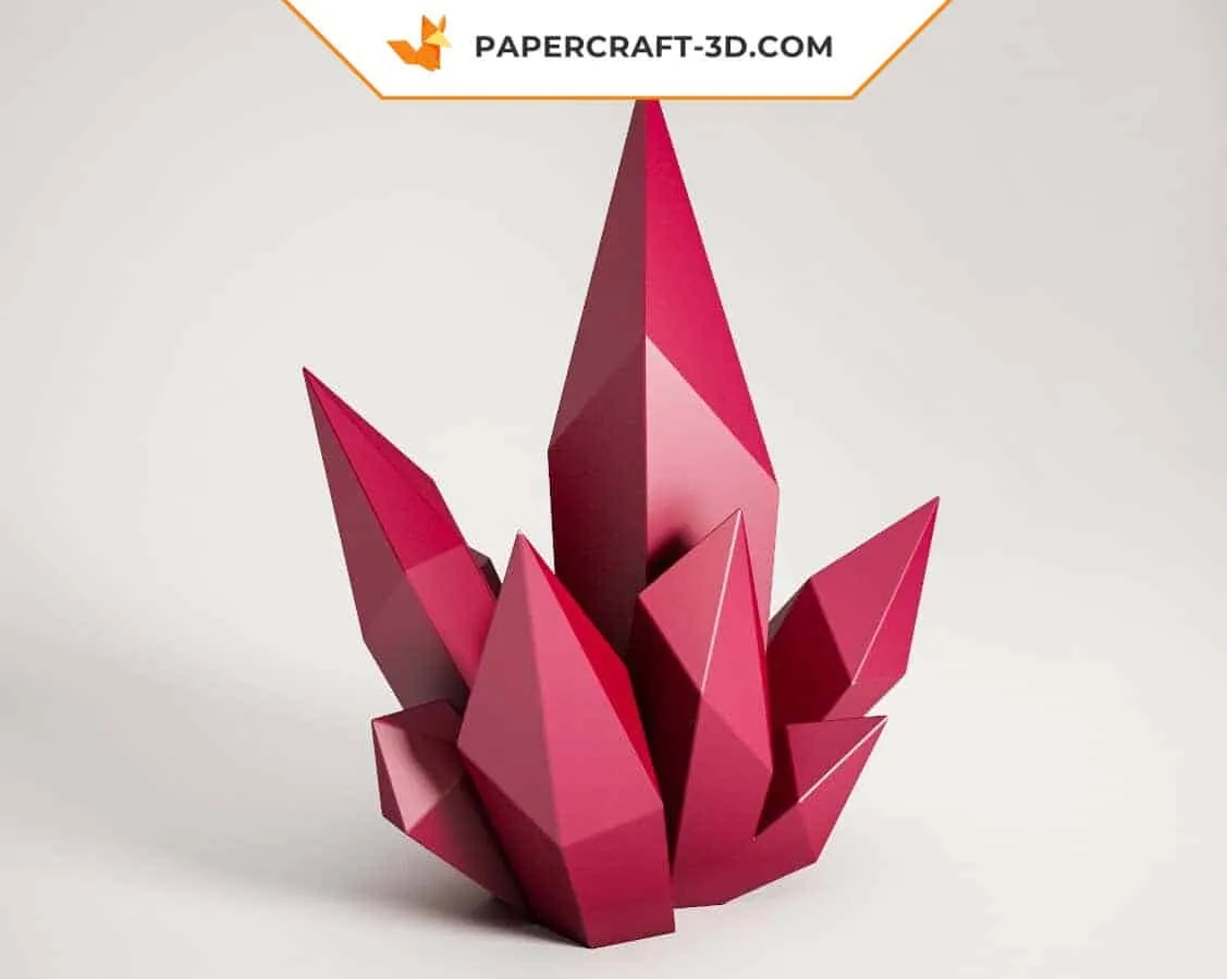 Papercraft cristal en origami 3D – Image 2