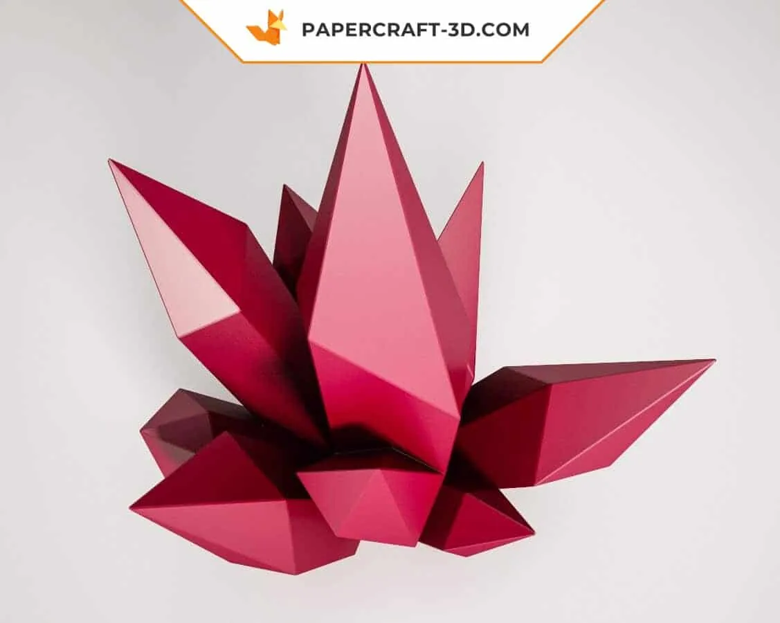 Papercraft cristal en origami 3D – Image 3
