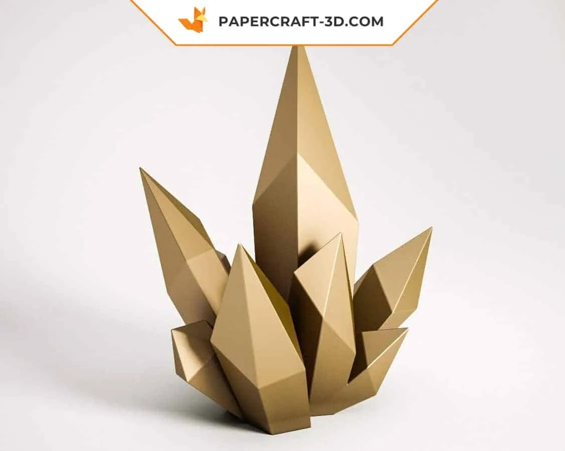 Papercraft cristal en origami 3D – Image 4