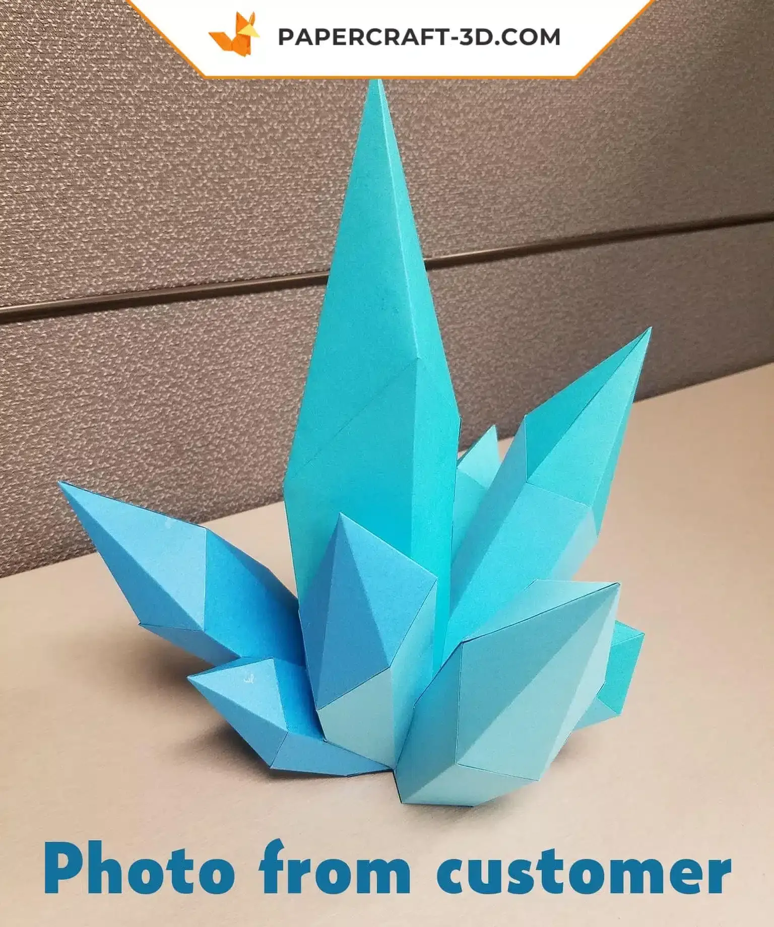 Papercraft cristal en origami 3D – Image 8