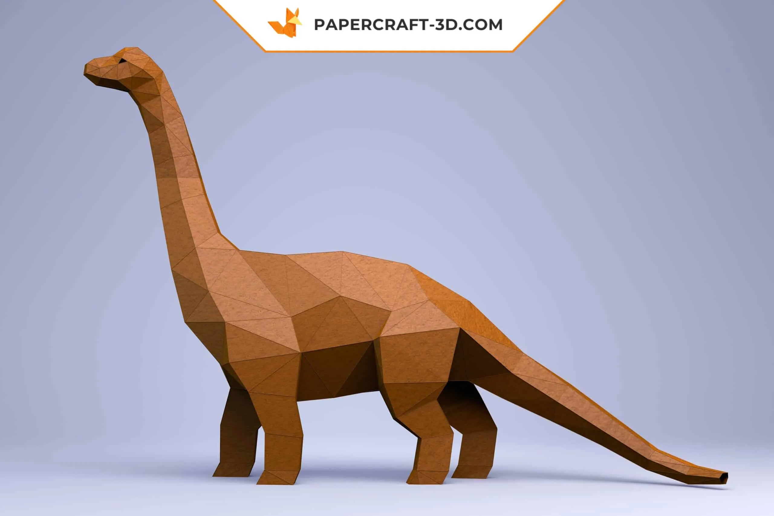 Papercraft apatosaurus dinosaure en origami 3D – Image 2