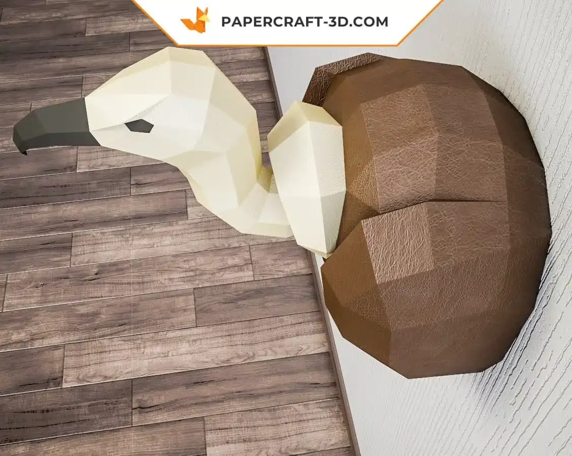 Papercraft vautour en origami 3D – Image 3