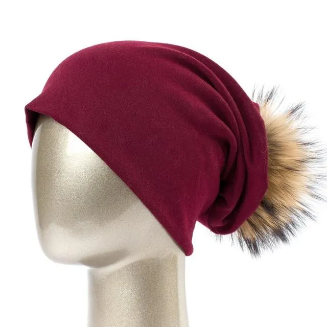 Bonnet et pompon multi-couleur – Image 8