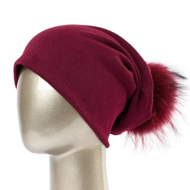 Bonnet et pompon multi-couleur – Image 5