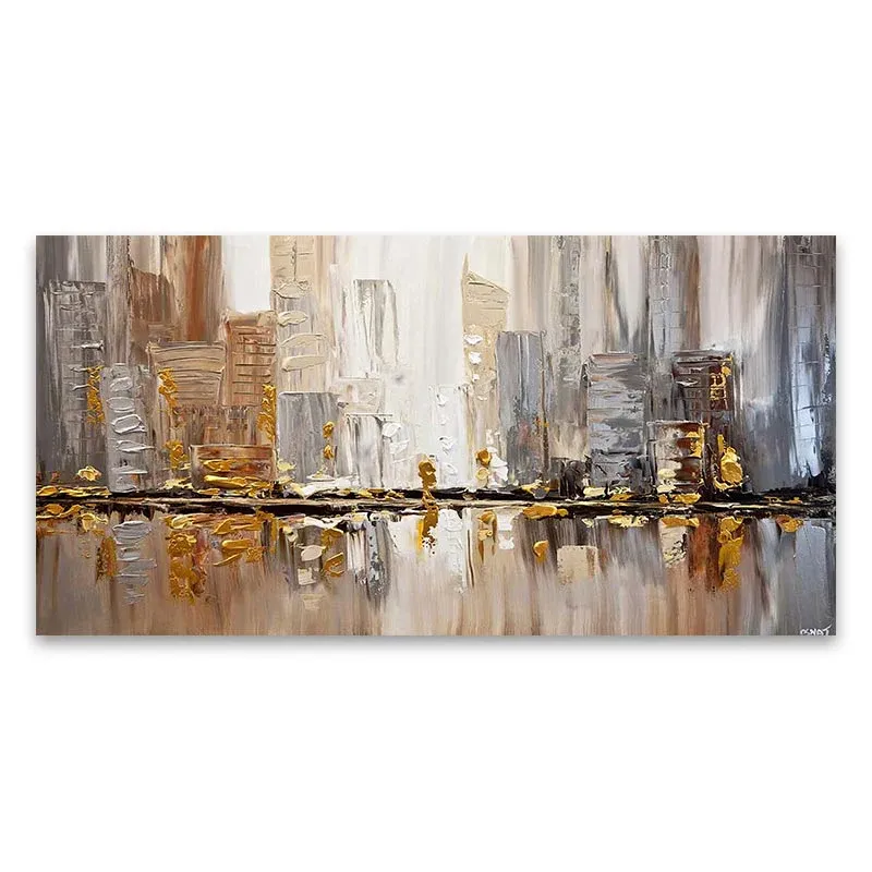 Tableau Abstrait Ville – Image 2