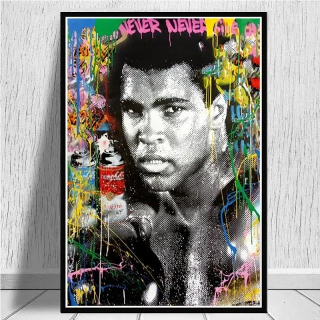 Tableau Graffiti Mohamed Ali