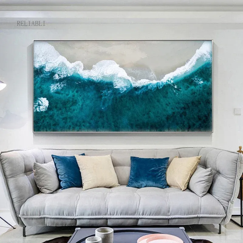 Tableau Mer et Plage Aérien – Image 3