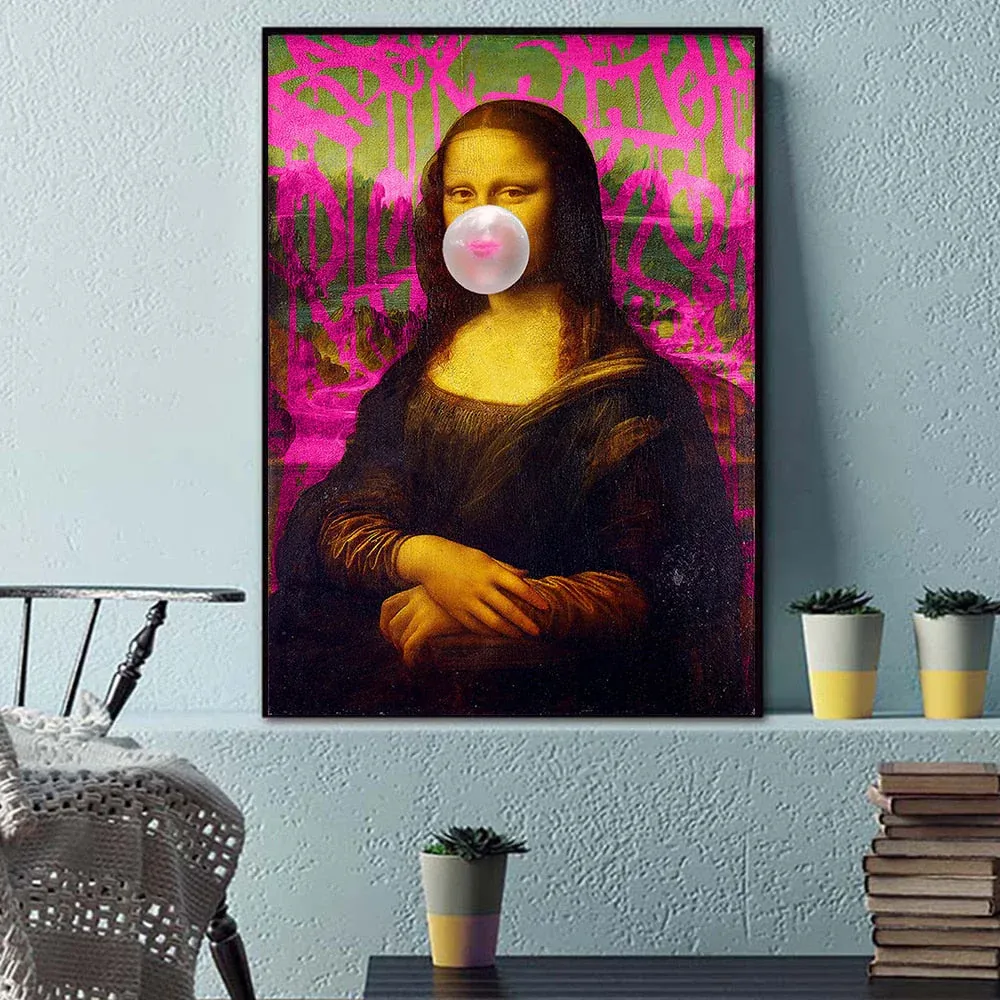 Tableau Mona Lisa Graffiti – Image 3