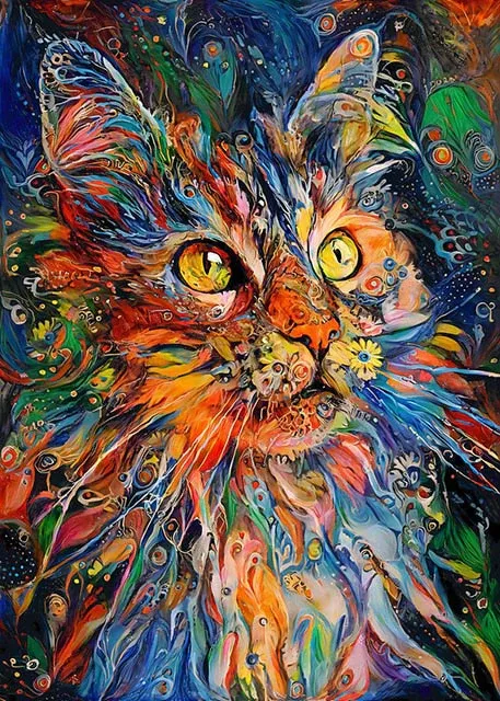 Tableau mural chat pop art – Image 2