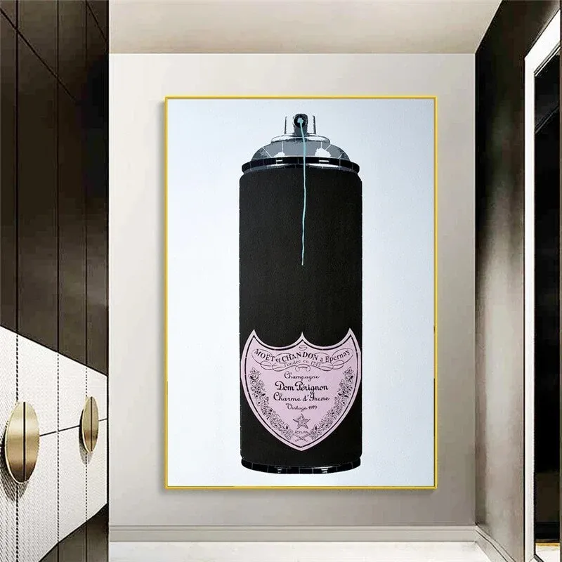 Tableau Street Art Dom Perignon – Image 2