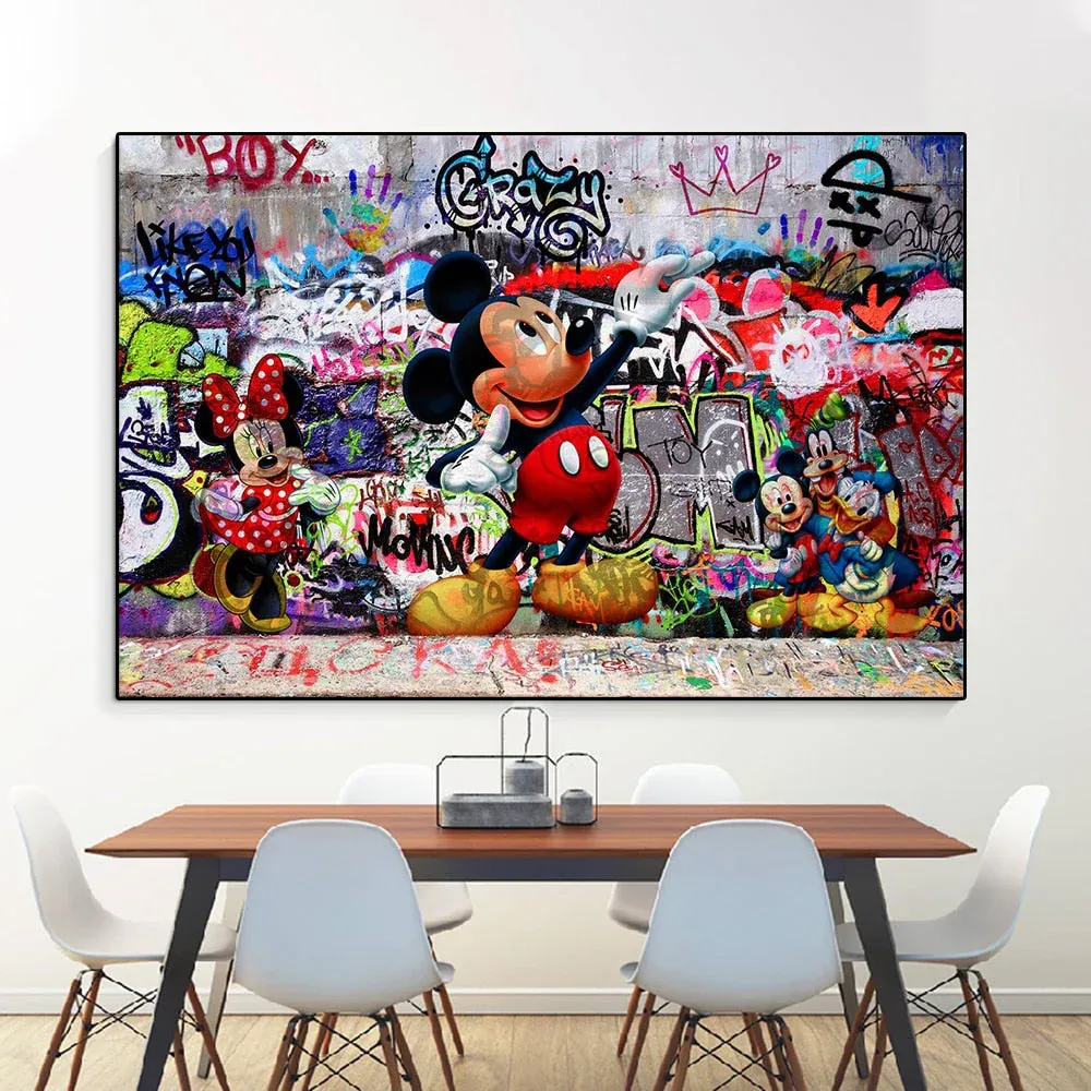 Tableau Street Graffiti Pop Art Mickey – Image 2