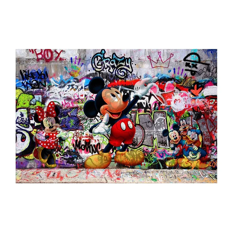 Tableau Street Graffiti Pop Art Mickey – Image 3
